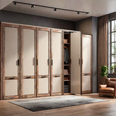 Trueliving 4 Loft Door Designer wardrobe Laminated Finish & PU Finish (6Ft *2Ft *9Ft -1828.8MM X 609MM X 2743.2MM)